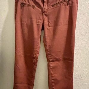 Love, Fire Terracotta Pants with Zipper Details